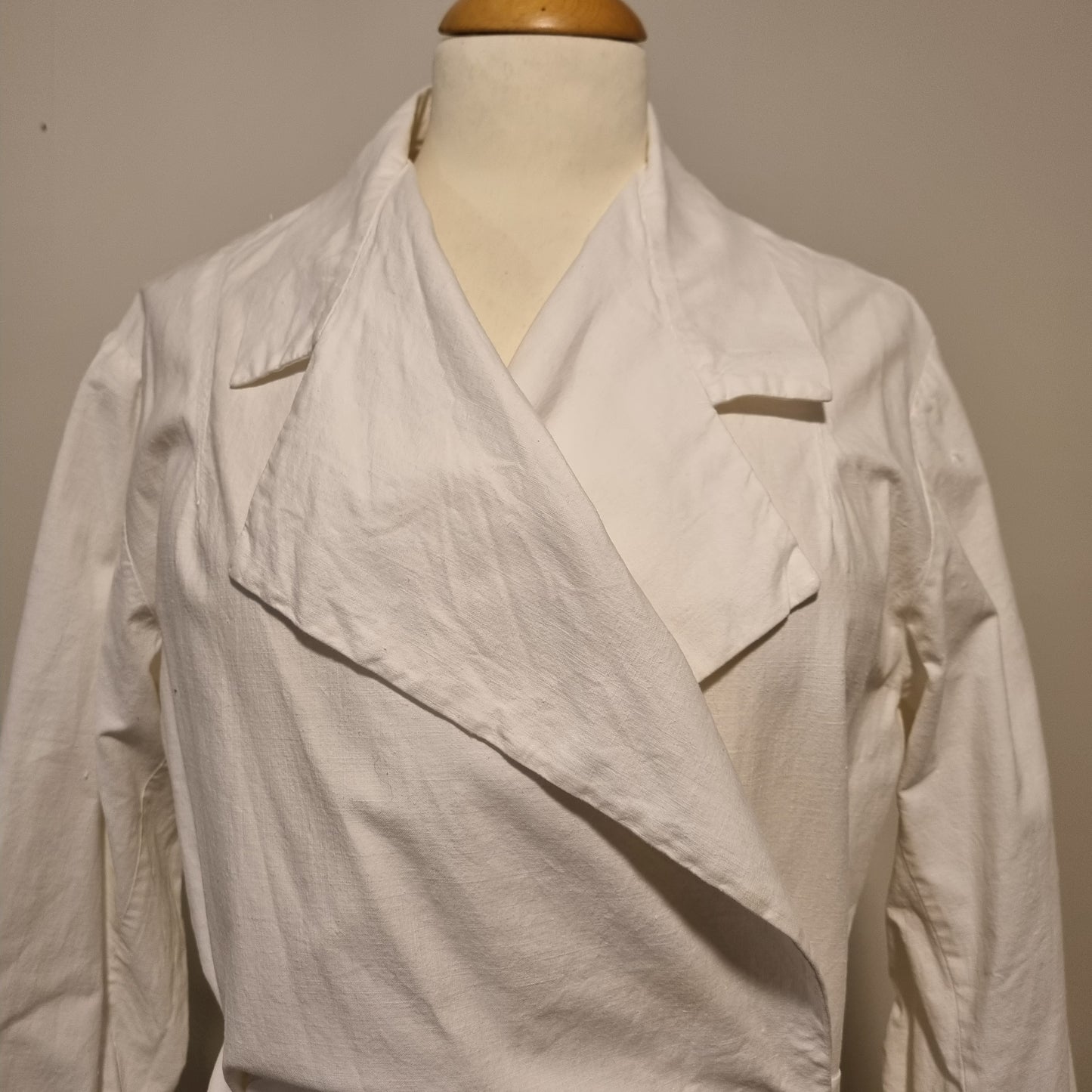 1940s/50s/60s white work coat