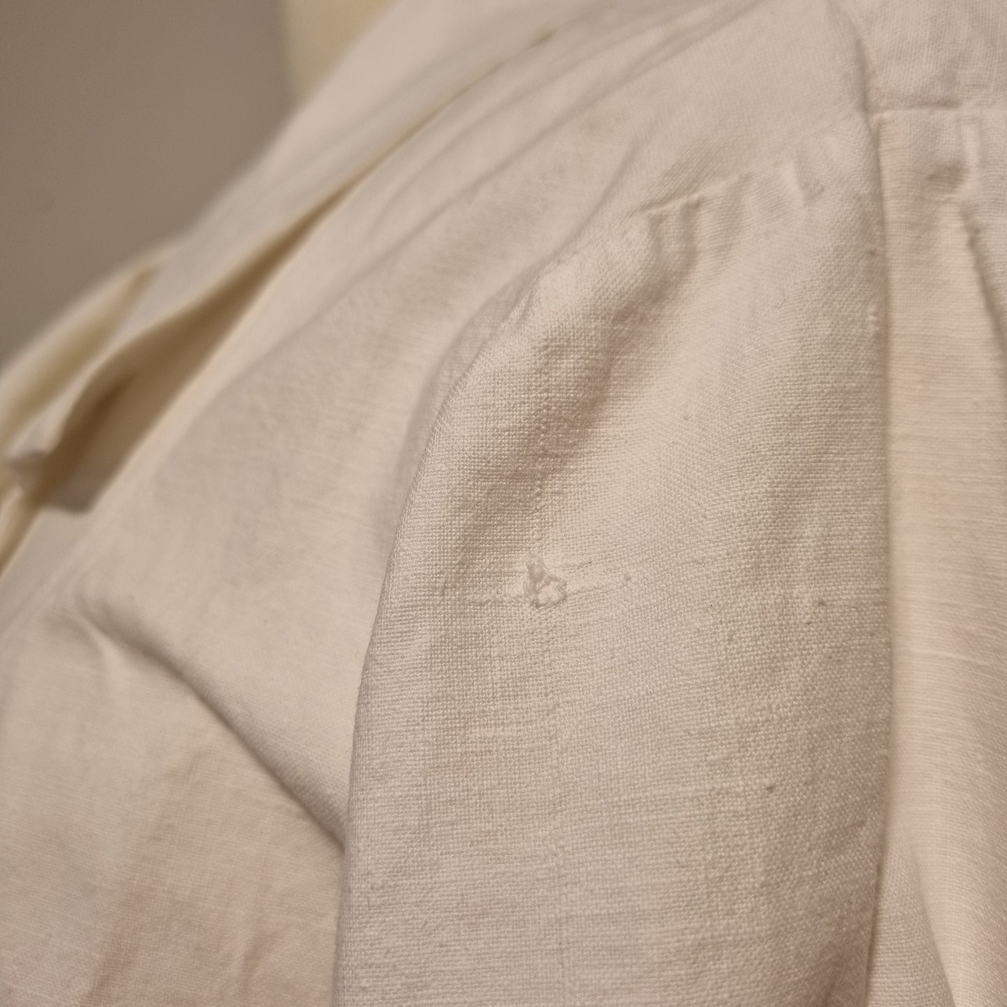 1940s/50s/60s white work coat