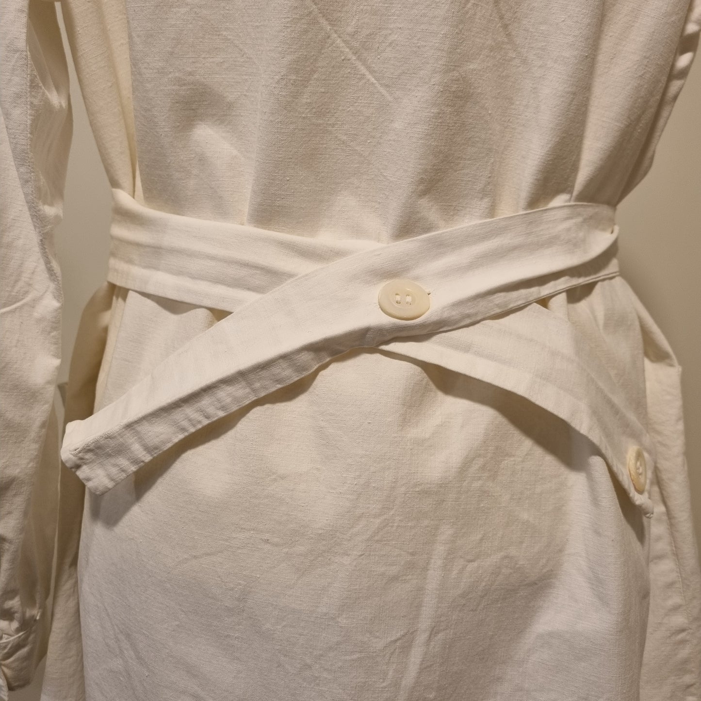 1940s/50s/60s white work coat